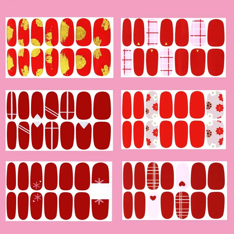 Nail Polish Strips Full Nail Wraps | Self Adhesive Nail Polish Stickers For Women | For Home DIY And Salon