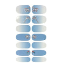 5 Sheets Nail Stickers Full Wraps Nail Polish Strips | Self-Adhesive Gel Nail Art Decals For Women Girls | 3D-Classic Style