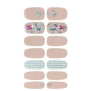 5 Sheets Nail Stickers Full Wraps Nail Polish Strips | Self-Adhesive Gel Nail Art Decals For Women Girls | 3D-Classic Style