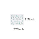 29 Pcs Flower Tropical Leaves Butterfly Flamingos Nail Art Stickers | Nail Art Slider Decoration Design Nail Art Accessories