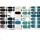 10 Sheets Full Nail Wraps Art Polish Stickers | Decal Strips Adhesive False Nail Design | Manicure Set With 1 Pcs Nail Buffers Files