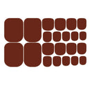 Solid Red Color Toenail Stickers | Full Nail Wraps For Women | Nail Polish Strips | Self Adhesive Gel Nail Strips For Nail Art