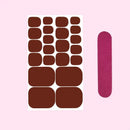 Solid Red Color Toenail Stickers | Full Nail Wraps For Women | Nail Polish Strips | Self Adhesive Gel Nail Strips For Nail Art