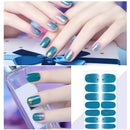 10 Sheets Full Nail Wraps Art Polish Stickers | Decal Strips Adhesive False Nail Design | Manicure Set With 1 Pcs Nail Buffers Files