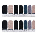 Nail Art Polish Stickers Strips With 1 Pcs Nail File | Full Wraps Nail Adhesive Decals | Gradient Glittery Manicure Kit For Women