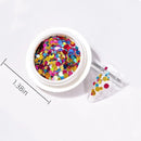 Korean Nail Glitter Flakes Round Nail Sequins For Nail Art Kit Nail's Glossy Decorations Tools Supplies Nail Salon Design Tools Kit