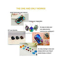 Microwave Kiln and DIY Fusing Glass Jewelry Set | Professional Simple Making DIY Jewelry Glass Fusing Tools Set