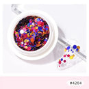 Korean Nail Glitter Flakes Round Nail Sequins For Nail Art Kit Nail's Glossy Decorations Tools Supplies Nail Salon Design Tools Kit