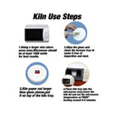 Microwave Kiln and DIY Fusing Glass Jewelry Set | Professional Simple Making DIY Jewelry Glass Fusing Tools Set