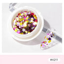 Korean Nail Glitter Flakes Round Nail Sequins For Nail Art Kit Nail's Glossy Decorations Tools Supplies Nail Salon Design Tools Kit