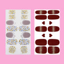 Nail Art Polish Stickers Strips Set With 1 Pcs Nail File | Self-Adhesive Nail Wraps Decals | Manicure Kit For Women Home DIY And Salon