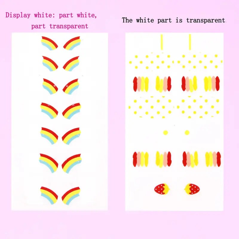 6 Sheets Full Wrap Nail Polish Stickers Self-Adhesive Nail Art Decal Strips Nail Manicure Decoration Kit
