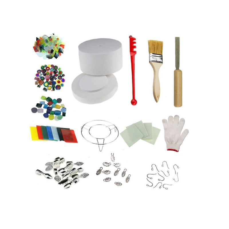 Professional Large Microwave Kiln Kit 14pcs Set For DIY Jewelry Glass Fusing Kiln