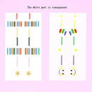6 Sheets Full Wrap Nail Polish Stickers Self-Adhesive Nail Art Decal Strips Nail Manicure Decoration Kit