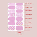 6 Sheets Full Wrap Nail Polish Stickers Self-Adhesive Nail Art Decal Strips Nail Manicure Decoration Kit