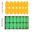 12 Sheets Glow In The Dark Full Wrap Nail Polish Strips Stickers | Luminous Fluorescent Bright Color Nail Decal Strips | Self-Adhesive Nail