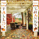 Fall Decor | Fall Decorations for Home | Happy Fall Y'all & Give Thanks Porch Banners | Thanksgiving Decorations