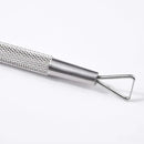 1 Pc Stainless Steel Cuticle Pusher Triangle Cuticle Peeler Scraper Remove Gel Nail Polish Nail Art Remover Tool