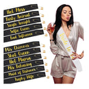 Bridal Sash | Bridesmaid From GEMICH | 12 Pack | Team Bridal Sash | Bachelorette Party Sash Set For Bridesmaids