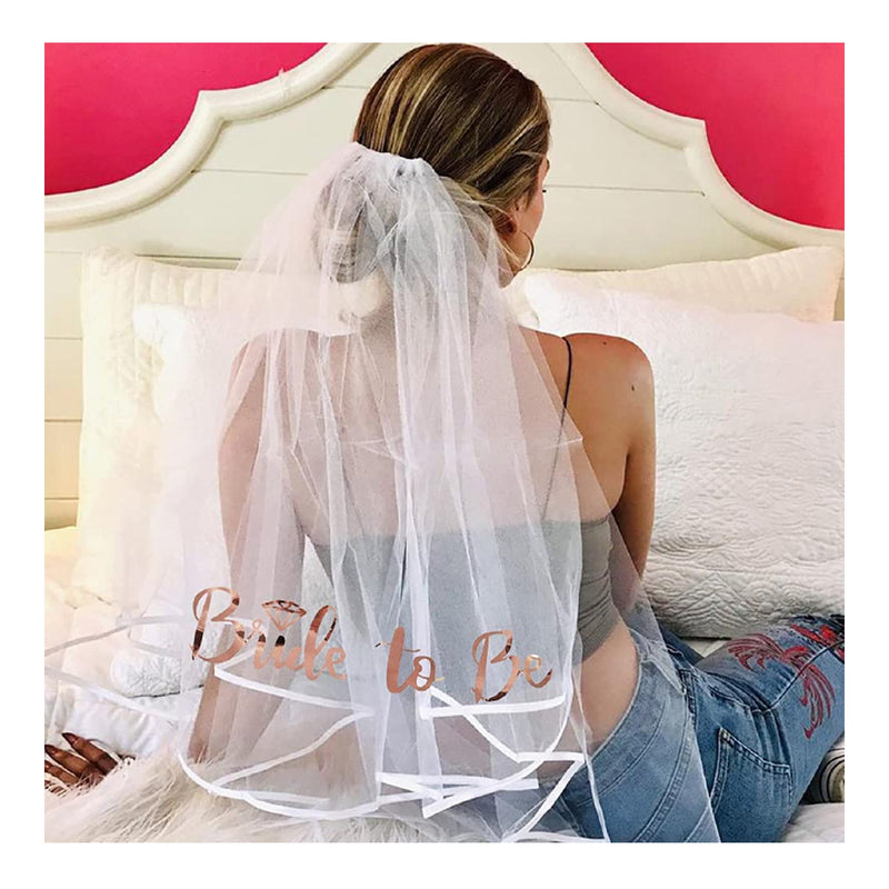 Bachelorette party veil white middle length,Hen party veil,bride  veil,wedding veil, bachelorete party idea