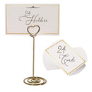 CARDIFY 24 3.5 Inch Table Number Holders With 24 Gold Foil Border Place Cards | Table Numbers For Wedding Reception