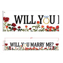 Banner | Large Marriage Valentine's Day Proposal | Engagement Backdrop Decorations 6Ft