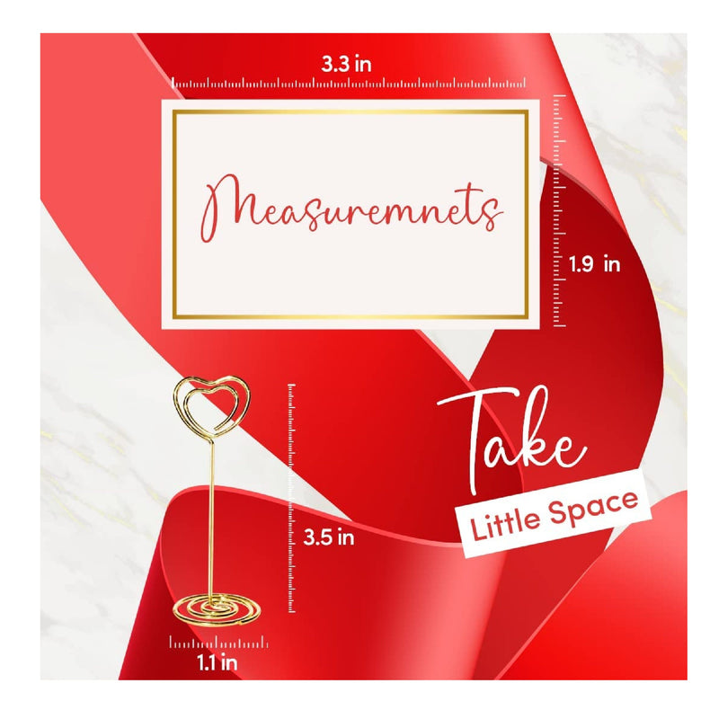 CARDIFY 24 3.5 Inch Table Number Holders With 24 Gold Foil Border Place Cards | Table Numbers For Wedding Reception