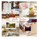 CARDIFY 24 3.5 Inch Table Number Holders With 24 Gold Foil Border Place Cards | Table Numbers For Wedding Reception