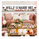 Banner | Large Marriage Valentine's Day Proposal | Engagement Backdrop Decorations 6Ft