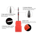 1 Pcs Artificial Diamond Milling Cutters Pointed Head Design For Manicure Pedicure | Cuticle Clean Burr Electric Nail Drill Bit Nail Files