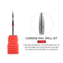 1 Pcs Artificial Diamond Milling Cutters Pointed Head Design For Manicure Pedicure | Cuticle Clean Burr Electric Nail Drill Bit Nail Files