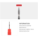 1 Pcs Artificial Diamond Milling Cutters Pointed Head Design For Manicure Pedicure | Cuticle Clean Burr Electric Nail Drill Bit Nail Files
