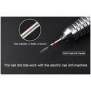 1 Pcs Artificial Diamond Milling Cutters Pointed Head Design For Manicure Pedicure | Cuticle Clean Burr Electric Nail Drill Bit Nail Files