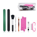 Professional Nail Clipper Kit With Nail Clipper Nail Files Cuticle Pusher Nail Art Dust Remover Brush | Nail Art Tools For Manicure Makeup