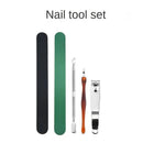 Professional Nail Clipper Kit With Nail Clipper Nail Files Cuticle Pusher Nail Art Dust Remover Brush | Nail Art Tools For Manicure Makeup