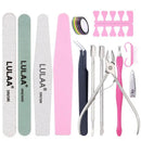 Nail File And Buffer | Double Sided Nail File | Rectangular Nail Buffer | Buffer Block Sponge Polished Nail Brush Come With Cuticle Nipper
