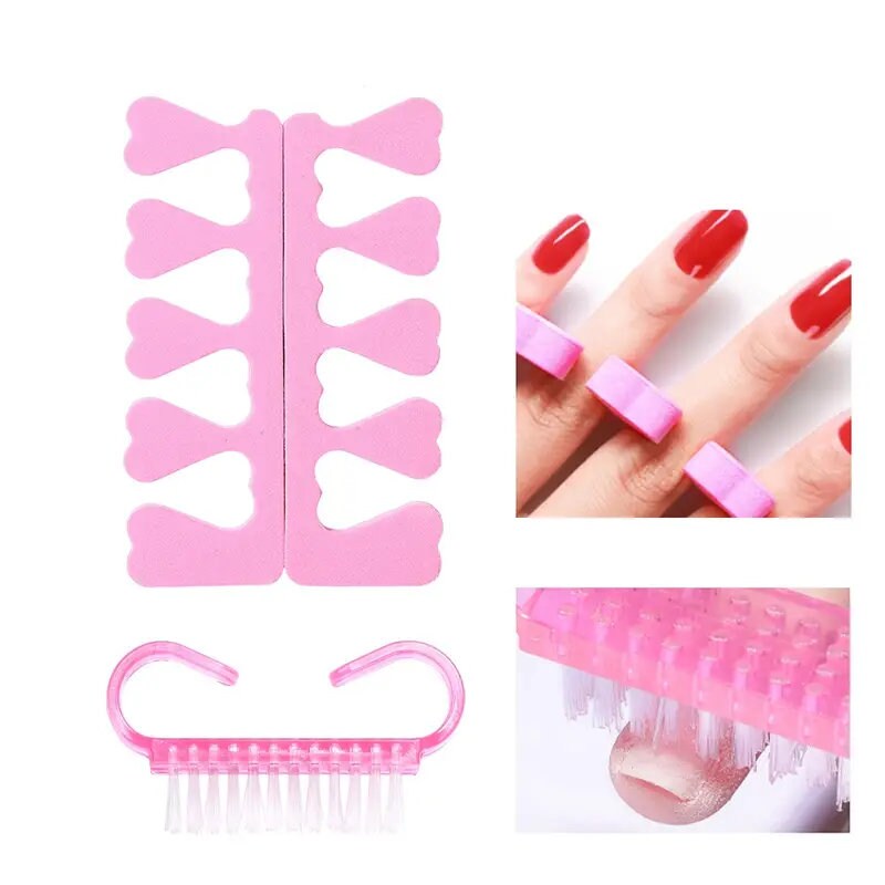 Nail File And Buffer | Double Sided Nail File | Rectangular Nail Buffer | Buffer Block Sponge Polished Nail Brush Come With Cuticle Nipper