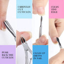 Nail File And Buffer 3pcs Double Sided Nail File Rectangular Nail Buffer Buffer Block Sponge Polished | Nail Brush Come With Cuticle Nipper
