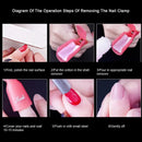 Gel Nail Polish Remover Tools Kit Include Nail Remove Clip | Cuticle Pusher | Cuticle Peeler | Nail File And Cotton Pad