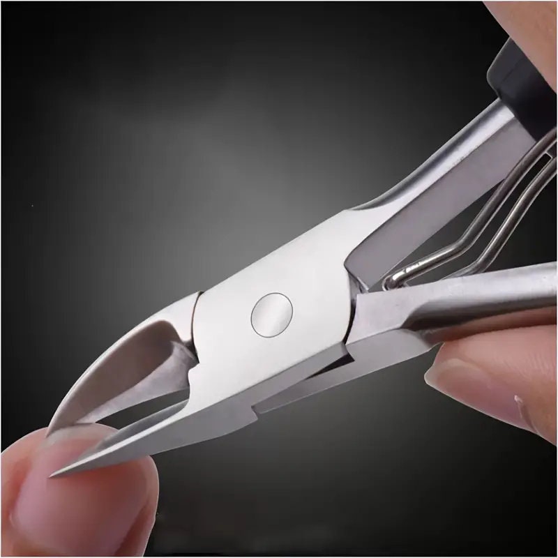 Nail Cuticle Nipper Double Spring Dead Skin Pusher For Nail Art Manicure Pedicure Tools Kit