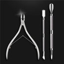 Nail Cuticle Nipper Double Spring Dead Skin Pusher For Nail Art Manicure Pedicure Tools Kit