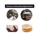 SAGUD Airbrush Kit Dual-Action Gravity Feed Air Brush Gun with 0.3mm and 1/3 oz.