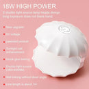 YADADA Mini Shell 18W Power Nail Lamp | UV LED Dual Light Source Glue Baking Machine | Used For Phototherapy Glue | Extension Glue