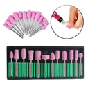 12 Pcs/Set Mill Drill Bits Set For Manicure Electric Pedicure Machine Quartz Milling Head Replacement Grinding Cutters Nail Art