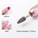 7 Pcs Professional Electric Nail Drill Bits Tungsten Steel Bit Nail Gel Polish Remover Milling Cutters Burr Brush Cuticle Cleaner Manicure