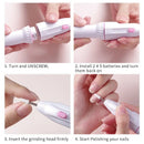 5-in-1 Electric Manicure Set Manicure Nail Drill File Grinder Grooming Kit Callus Remover Set | Nail Buffer And Polisher | Personal Manicure