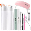 Professional USB Electric Nail Drill Set Polish Pen File Kit, Mini 6W UV LED Nail Lamp Gel Dryer Lamp, Acrylic Nail Supplies Dryer Manicure
