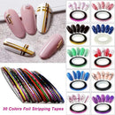 Nail Art Kit Nail Design Tools With 15 Pcs Nial Art Brush 5pcs Nail Dotting Tools 30 Pcs Nail Art Striping Tapes 3pcs3D Nail Art Rhinestones