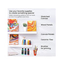 Acrylic Pouring Paint | Set of 8 | 4oz Bottles | Rainbow Colors