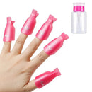 Nail Polish Gel Remover Tools Kit With Nail Clips | Nail Polish Remover Bottle | Cotton Pads | Nail Brush | Cuticle Pusher | Cuticle Peeler